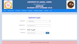 
                            3. University of Jammu Entrance Test : JUET-2019