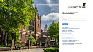 
                            9. University of Leeds - Sign In