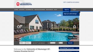 
                            8. University of Mississippi | Off Campus Housing Search