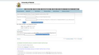 
                            9. University of Nairobi : Students Online Portal