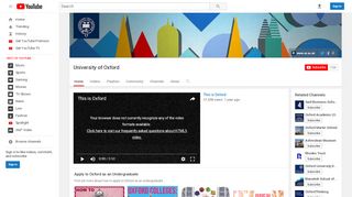 
                            7. University of Oxford - YouTube