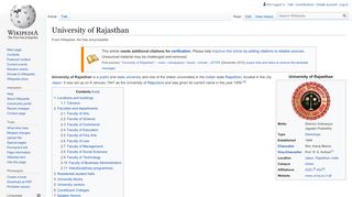 
                            5. University of Rajasthan - Wikipedia