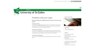 
                            9. University of St.Gallen | AppConfig | Login-Problems