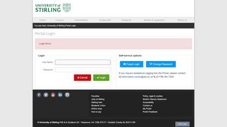 
                            10. University of Stirling Portal Login