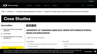 
                            7. University of Tasmania users self-serve with Service Portal based on ...