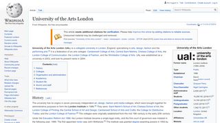 
                            6. University of the Arts London - Wikipedia