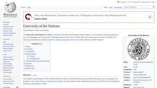 
                            9. University of the Nations - Wikipedia