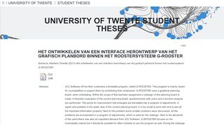 
                            8. University of Twente Student Theses - purl.utwente.nl