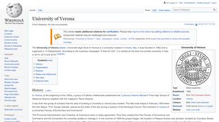 
                            8. University of Verona - Wikipedia