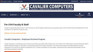 
                            9. University of Virginia Employee Purchase Program | Cavalier Computers
