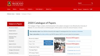 
                            8. University of Waikato - 2020 Catalogue of Papers
