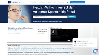 
                            7. University Sponsorship Portal - QuestionPro