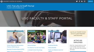 
                            8. University System of Georgia Faculty and Staff Portal