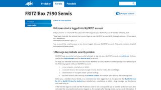
                            9. Unknown device logged into MyFRITZ! account - pl.avm.de