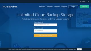 
                            9. Unlimited Cloud Storage & Online Backup | Livedrive