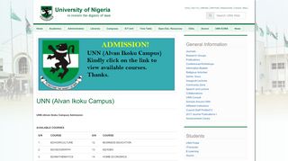 
                            8. UNN (Alvan Ikoku Campus) | University Of Nigeria Nsukka