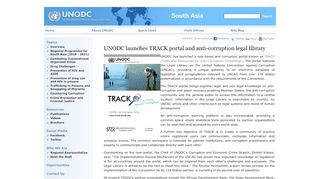 
                            8. UNODC launches TRACK portal and anti-corruption legal library