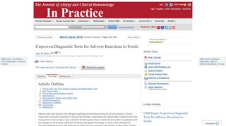 
                            5. Unproven Diagnostic Tests for Adverse Reactions to Foods - The ...