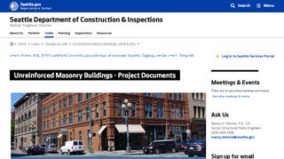 
                            8. Unreinforced Masonry Buildings - Project Documents - Seattle ...