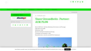 
                            7. Unser Gesundheits- Partner: AOK PLUS | Firmenlauf