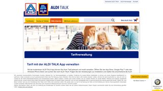 
                            3. Unser Service: Tarifverwaltung | ALDI TALK