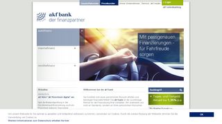 
                            1. Unsere Angebote für Privatkunden • akf bank