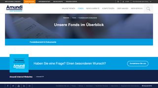 
                            8. Unsere Fonds im Überblick | Amundi Asset Management ...