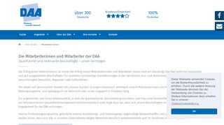 
                            8. Unsere Mitarbeiter/-innen | DAA