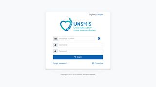 
                            5. UNSMIS Member Portal - Login