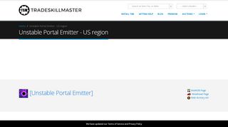 
                            5. Unstable Portal Emitter - US region - TradeSkillMaster