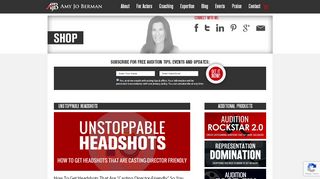 
                            2. UNSTOPPABLE HEADSHOTS - Amy Jo Berman - Tips On Acting ...