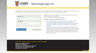 
                            6. UNSW Web Single Sign-On