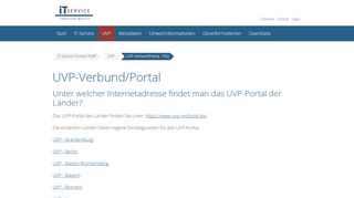 
                            6. Unter welcher Internetadresse findet man das UVP-Portal der ...