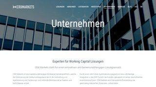 
                            6. Unternehmen – CRX Markets AG