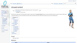 
                            5. Unused content - Portal Wiki