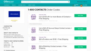 
                            7. Up to $100 off 1-800 CONTACTS Order Codes & …