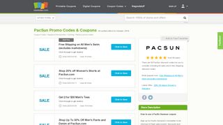 
                            5. Up to 60% off PacSun Promo Codes, Coupons August 2019