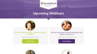 
                            9. Upcoming Aromahead Webinars