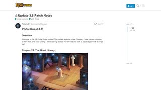 
                            4. Update 3.8 Patch Notes - Patch Notes - Portal Quest Community