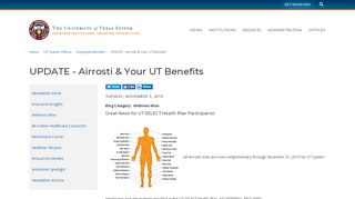 
                            8. UPDATE - Airrosti & Your UT Benefits | University of Texas System