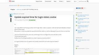 
                            2. Update expired time for login-token cookie | Adobe Community ...