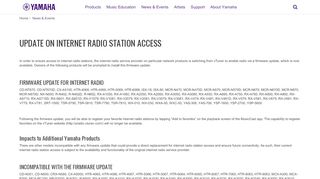 
                            4. UPDATE ON INTERNET RADIO STATION ACCESS - Yamaha ...