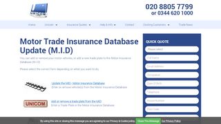 
                            1. Update the UK Motor Insurance Database for FREE with …