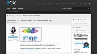 
                            4. Update to 3CX Community: One Login for Forums and Blog | 3CX ...