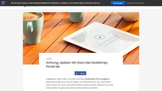 
                            6. Update: Wir lösen das Studitemps-Portal ab! - Jobmensa ...