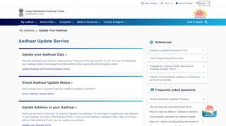 
                            2. Update Your Aadhaar - Unique Identification Authority ... - Uidai