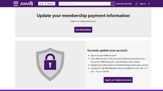 
                            5. Update your account | American Medical Association