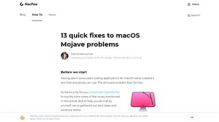 
                            7. Updated: 13 most annoying Mojave problems on Mac - MacPaw