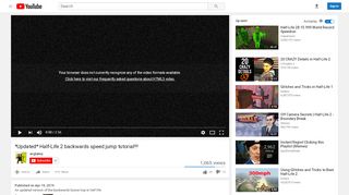 
                            8. *Updated* Half-Life 2 backwards speed jump tutorial!!! - YouTube