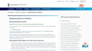 
                            4. Updating Data on Aadhaar - Unique Identification ... - Uidai